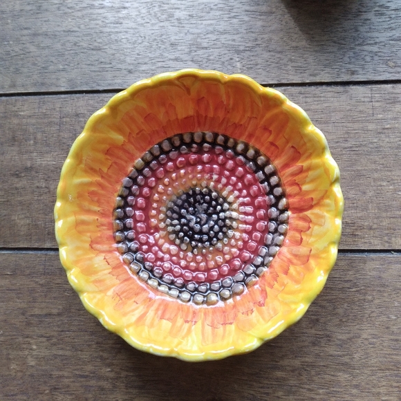 Maxcera Desert Sunflower Dessert Plates x4 - Picture 3 of 4